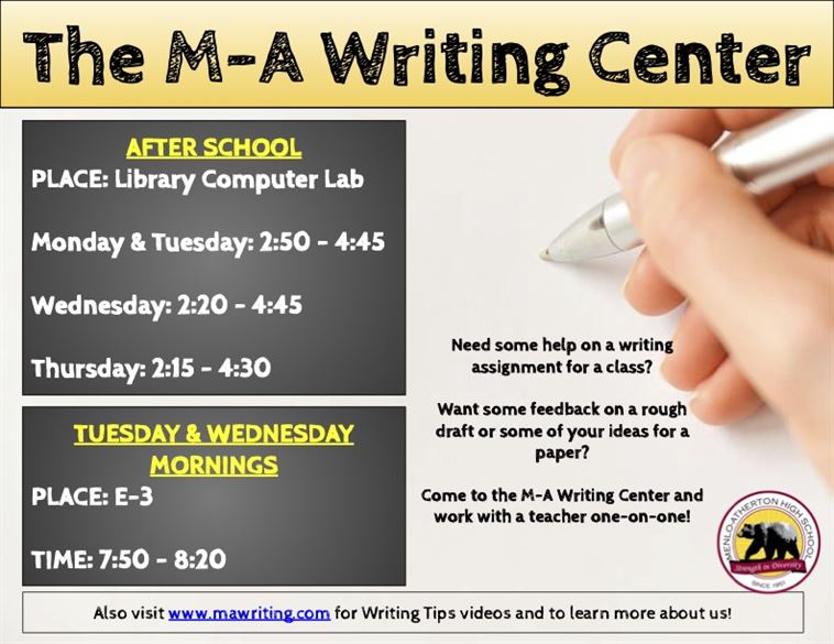Writing Center Flyer
